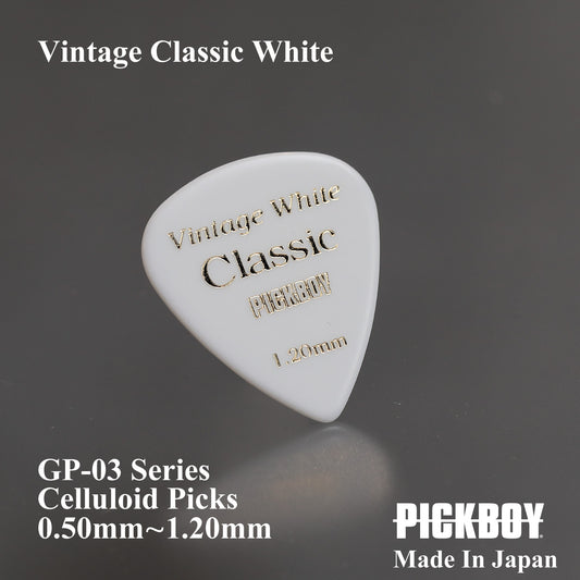 VINTAGE CLASSIC WHITE | Teardrop | Material: Celluloid | Color: White | Pack of 10