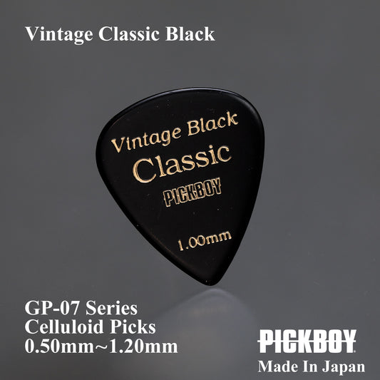 VINTAGE CLASSIC BLACK | Teardrop | Material: Celluloid | Color: Black | Pack of 10