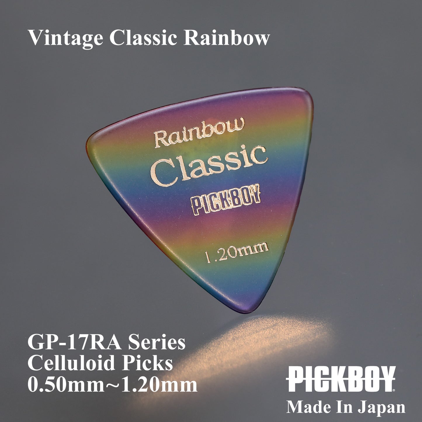 VINTAGE CLASSIC RAINBOW | Triangle | 素材:セルロイド | 色:レインボー | 10枚入り