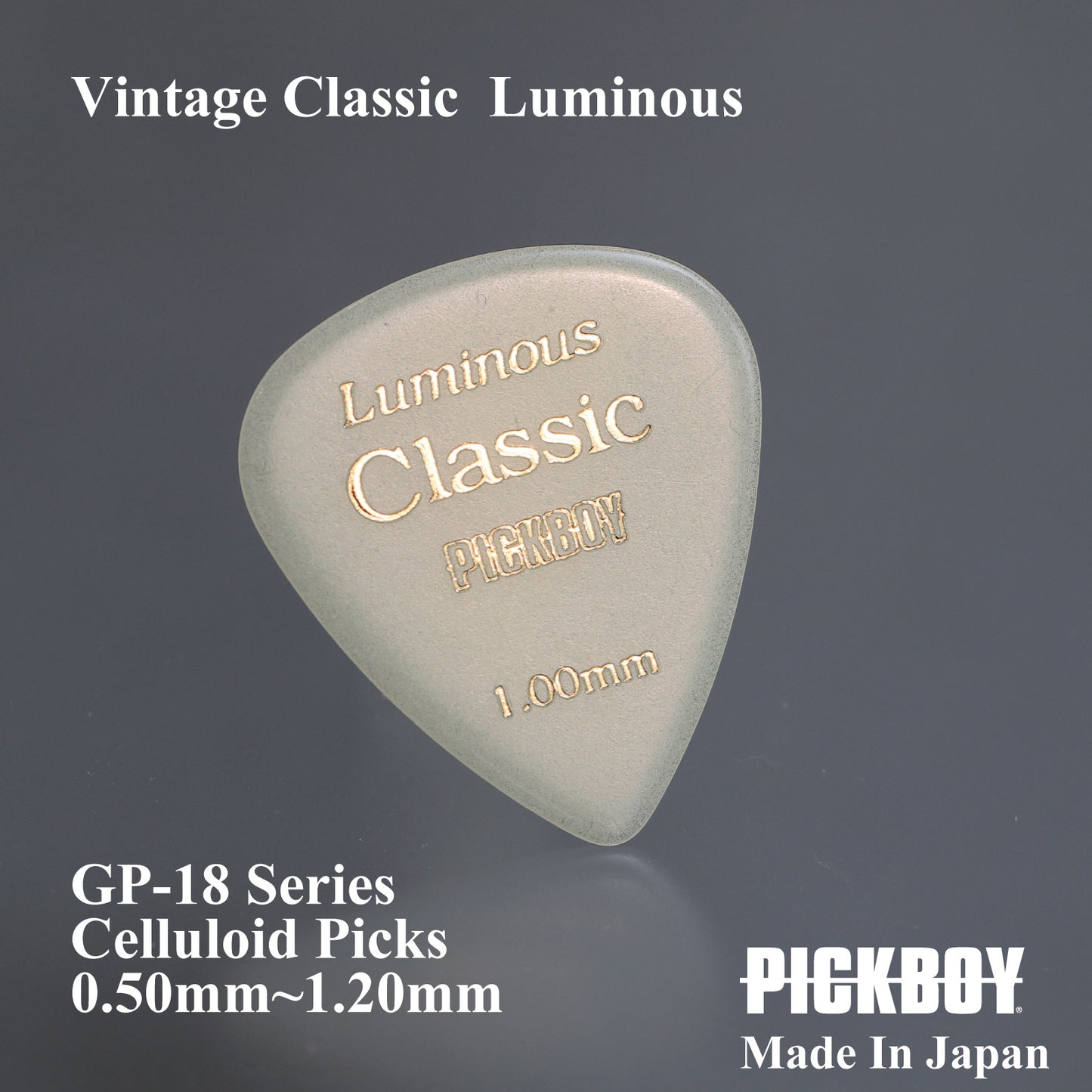 VINTAGE CLASSIC LUMINOUS | Teardrop | Material: Celluloid | Color: Luminous | Pack of 10