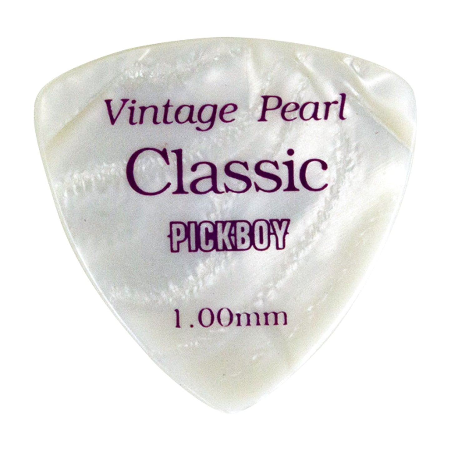 VINTAGE CLASSIC WHITE PEARL | Triangle | 素材:セルロイド | 色:ホワイトパール | 10枚入り