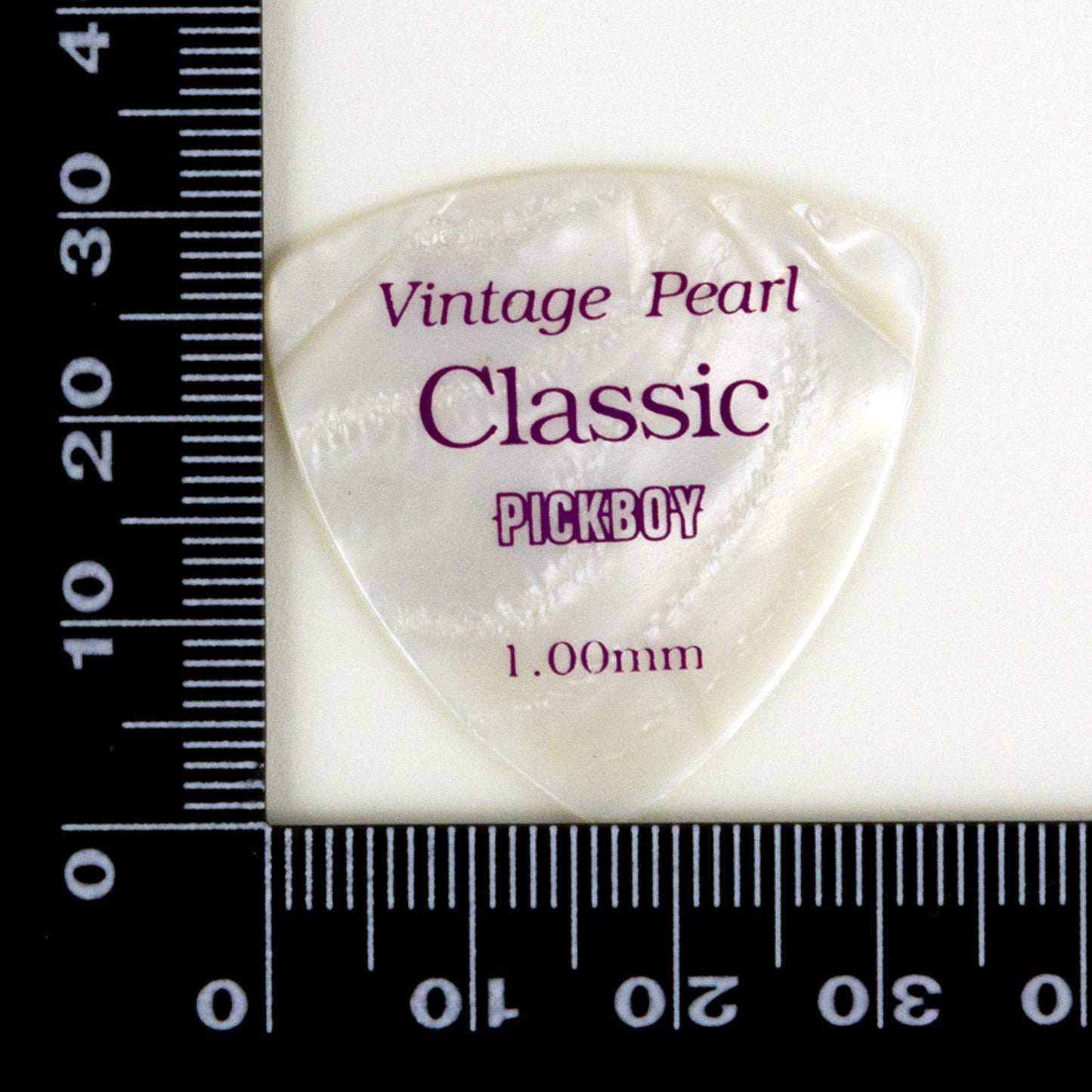 VINTAGE CLASSIC WHITE PEARL | Triangle | 素材:セルロイド | 色:ホワイトパール | 10枚入り