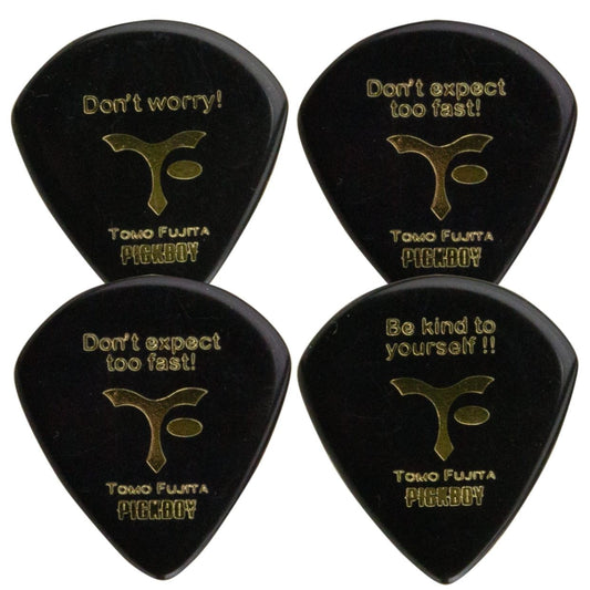 PICKBOY aGP-34BL150T1 TOMO FUJITA Signature Wisdom JAZZ Picks セルロイド製ジャズ ギターピック 10枚セット