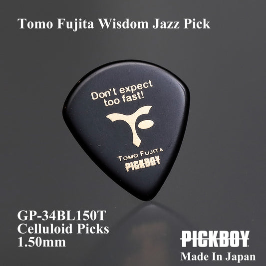 TOMO FUJITA Signature Wisdom JAZZ Picks | Jazz | Material: Celluloid | Pack of 10