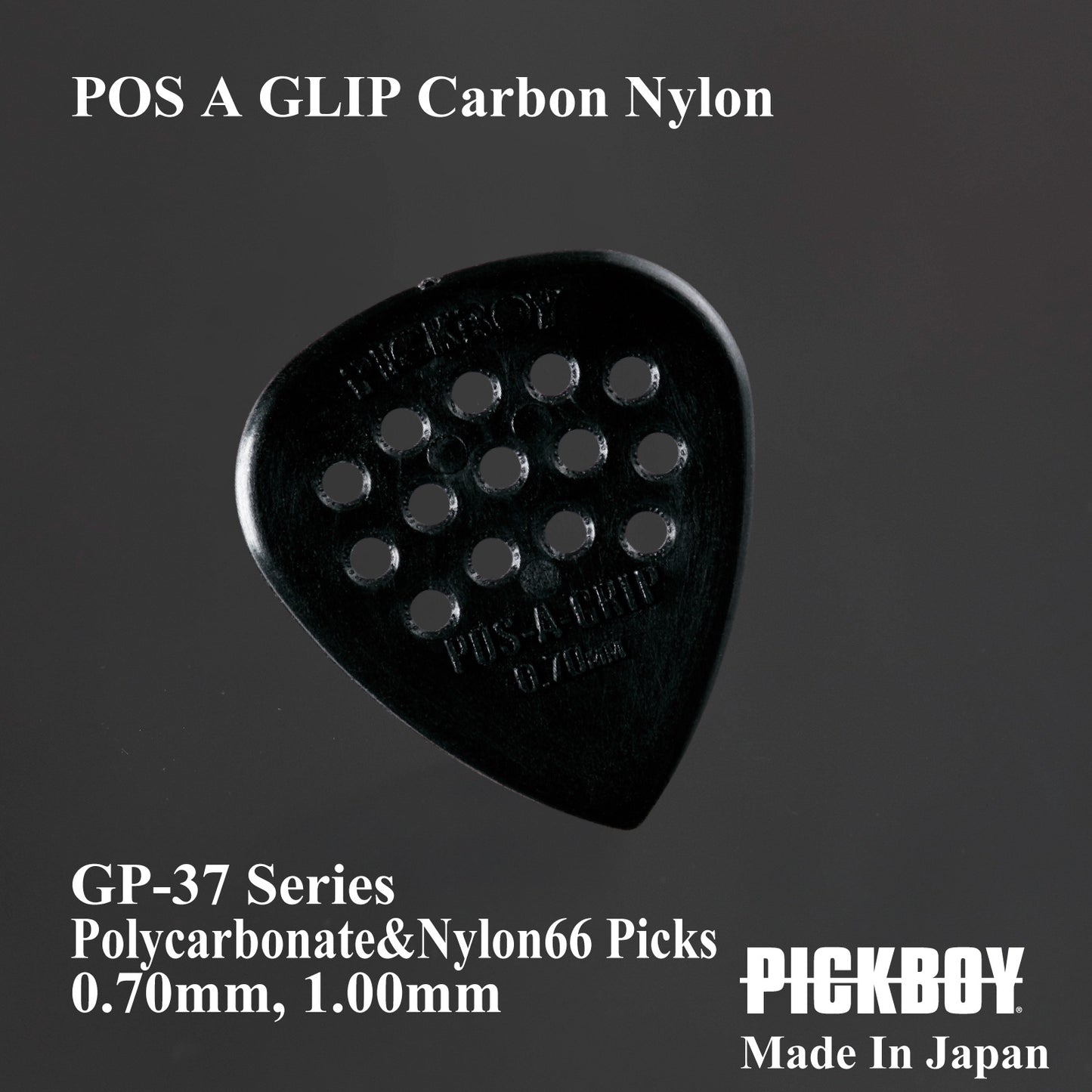 POS A GLIP 碳尼龙 | 泪珠 | 材质:聚碳酸酯和尼龙 66 | 颜色:黑色 | 10 个一包
