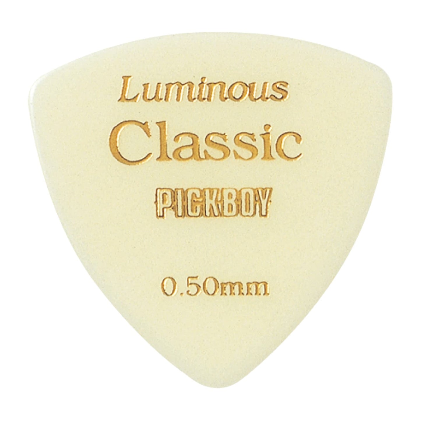 PICKBOY GP-40 VINTAGE CLASSIC LUMINOUS Dreieckige Gitarrenplektren aus Zelluloid (10 Stück)