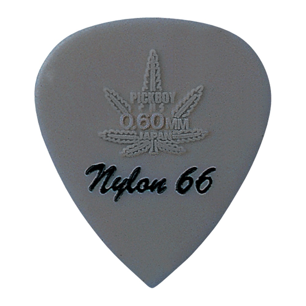 PICKBOY GP-77R HIGH-MODULOUS NYLON Nylon 66 Teardrop Guitar Pick Set of 10