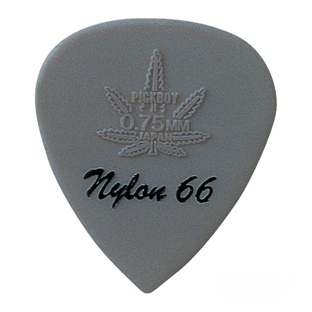 PICKBOY GP-77R HIGH-MODULOUS NYLON Nylon 66 Teardrop Guitar Pick Set of 10