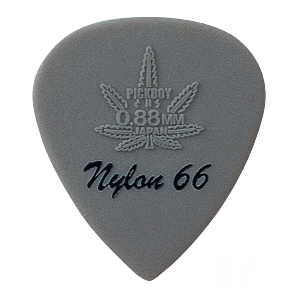 PICKBOY GP-77R HIGH-MODULOUS NYLON Nylon 66 Teardrop Guitar Pick Set of 10