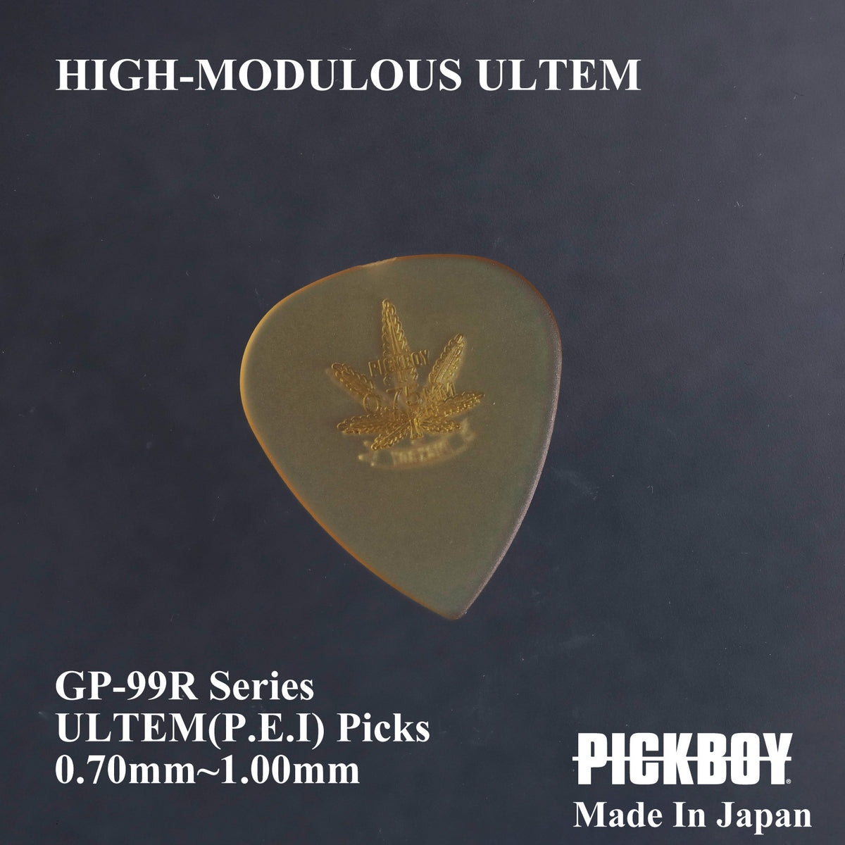 PICKBOY GP-99R médiator de guitare en forme de goutte d'eau ULTEM à haut module