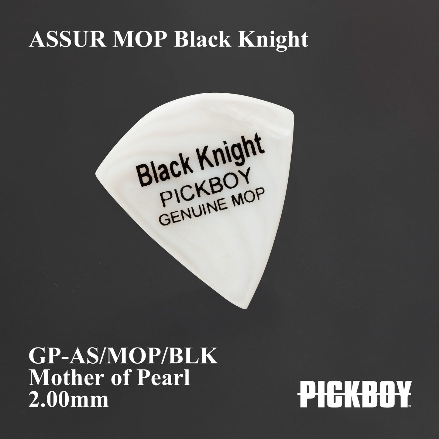 Black Knight MOP | Teardrop | 素材:マザーオブパール(MOP) | 色:マザーオブパール | 各:1枚入り