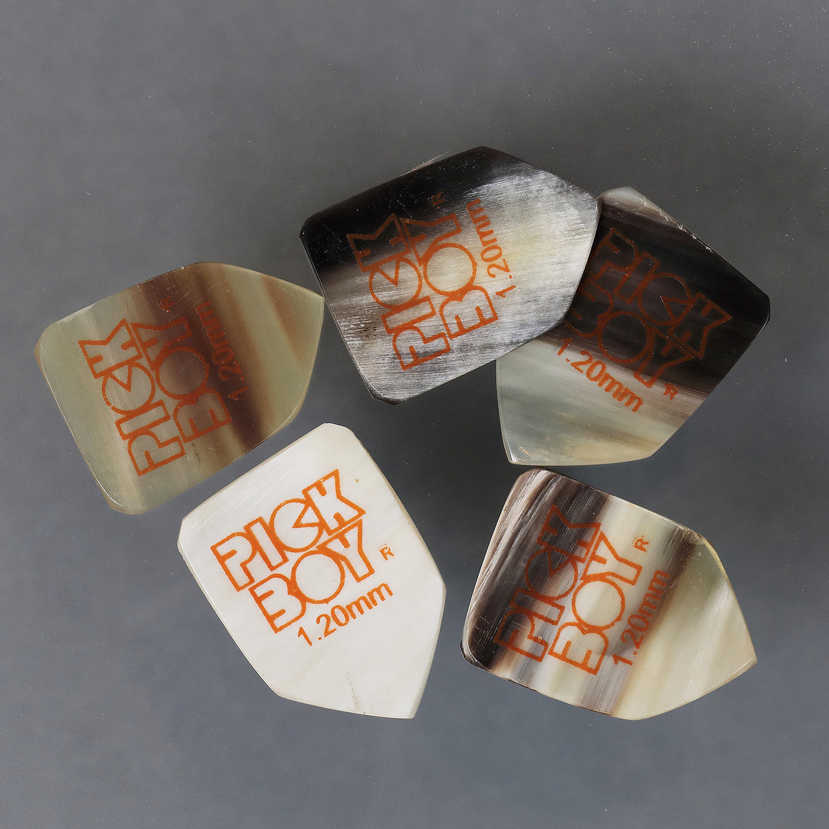 PICKBOY GP-CF-HB CRAFT Mixed Horn (Büffelhorn) Home Base Gitarrenplektrum
