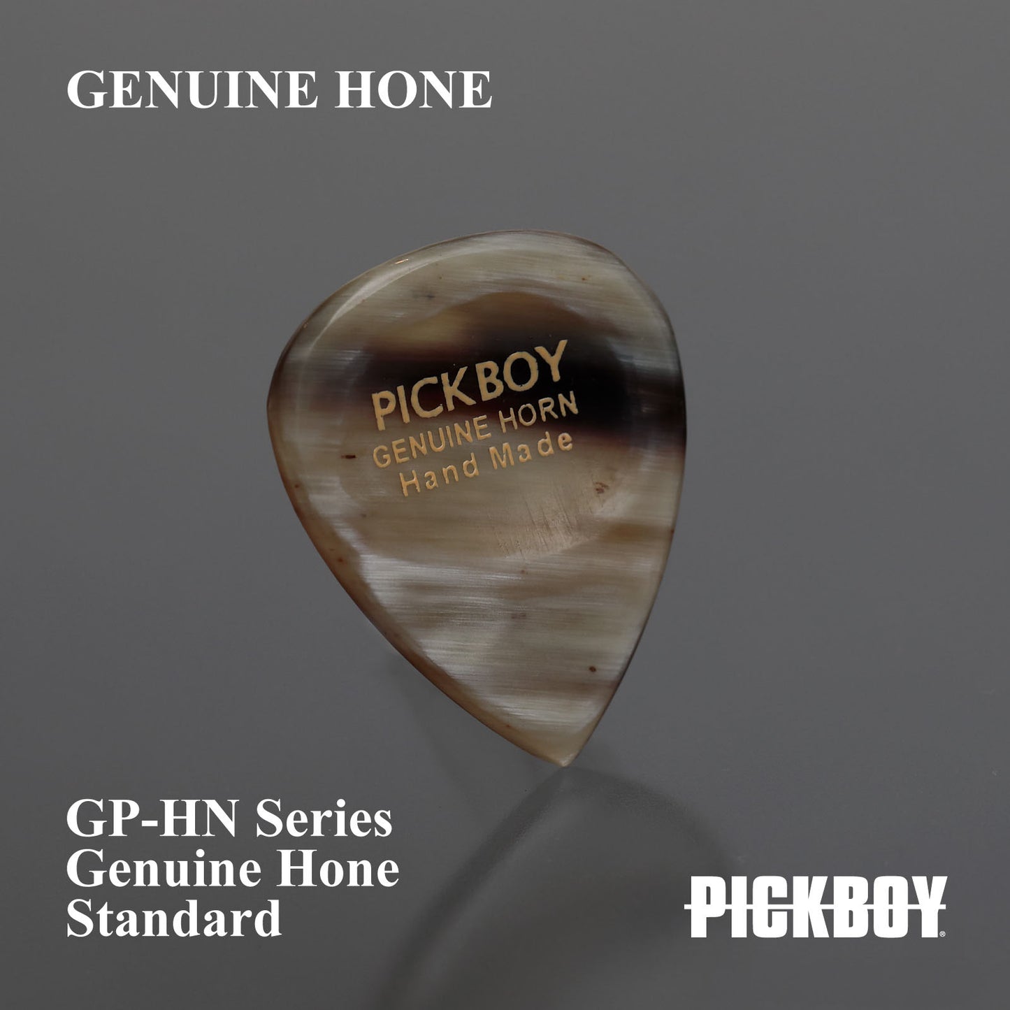 GENUINE HONE | Teardrop | Material: Mixed horn (water buffalo horn) | Color: Horn | 1 piece