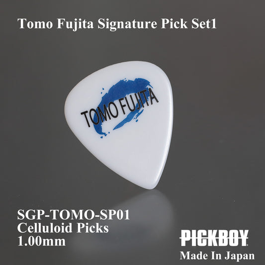 TOMO FUJITA Signature PicK 1 | Teardrop | Material: Celluloid | Pack of 20