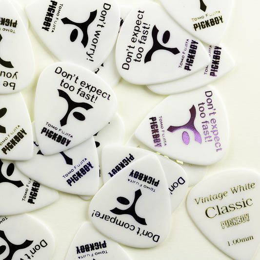 PICKBOY aGP-TOMO-WIS TOMO FUJITA Signature Wisdom Picks セルロイド製ティアドロップ ギターピック 20枚セット