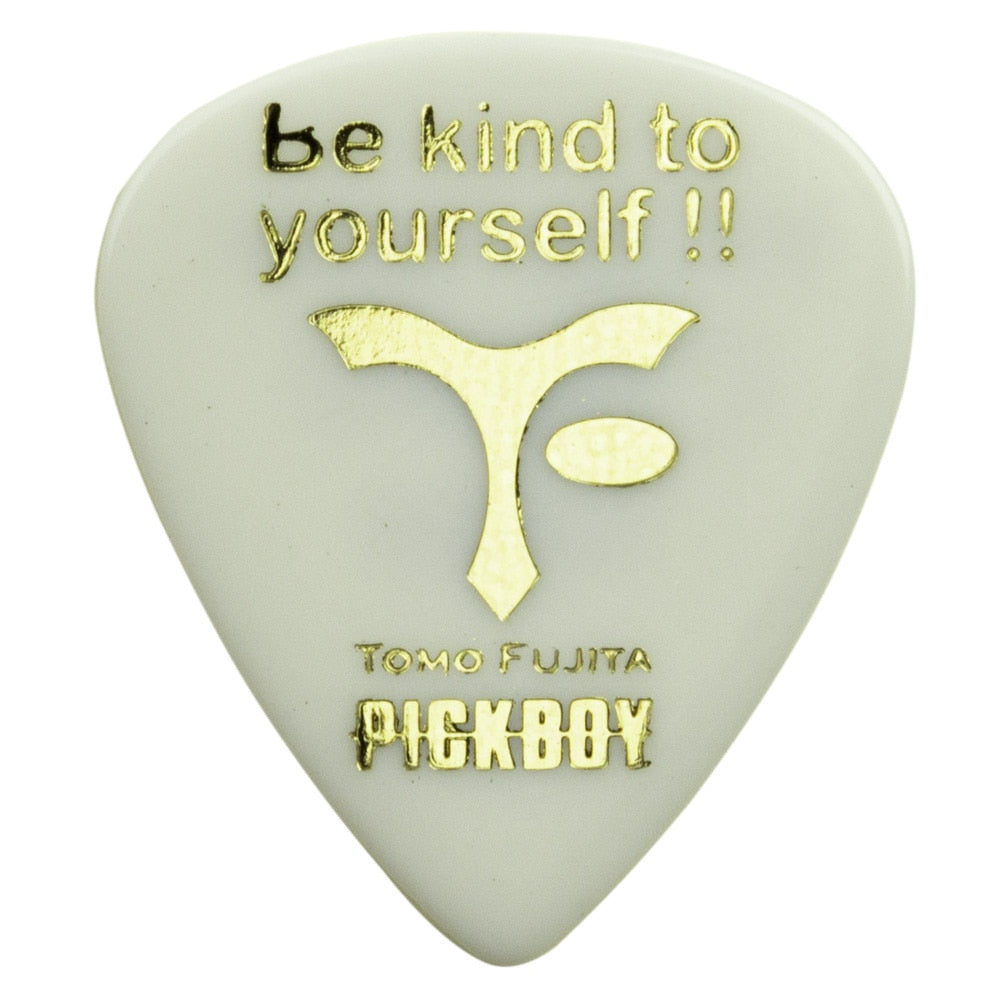 PICKBOY aGP-TOMO-WIS TOMO FUJITA 签名款 Wisdom 拨片 - 赛璐珞水滴形吉他拨片(20 片装)