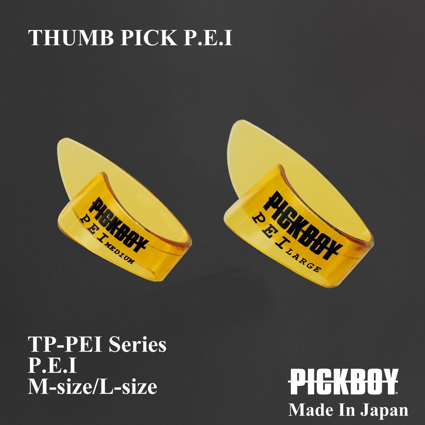 THUMB PICK PEI | Size:M-size,L-size | Material: PEI | Each: 5 pieces