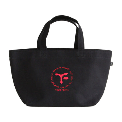 トモ藤田 ミニトートバッグ WISDOM |サイズ：370x200mm／底マチサイズ：240x140mm