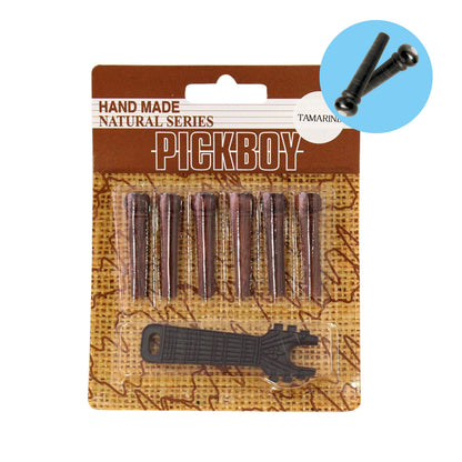PICKBOY | ブリッジピン　ボーン（牛骨）/ホーン（水牛の角）/エボニー/ローズウッド/タマリンド　※ピンプライ付