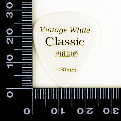 VINTAGE CLASSIC WHITE | Teardrop | 素材：セルロイド | 色：ホワイト | 10枚入り