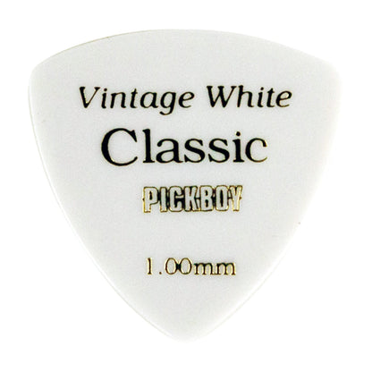 VINTAGE CLÁSSICO BRANCO | Triângulo | Material: Celuloide | Cor: Branco | Pacote com 10