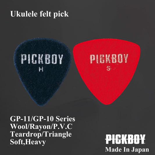 Púas de fieltro para ukelele | Forma de lágrima/triángulo | Material: Lana/Rayón/PVC | Grosor: Suave/Grueso | 5 piezas por paquete