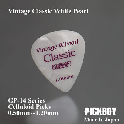 VINTAGE CLASSIC WHITE PEARL | Lacrima | Materiale: Celluloide | Colore: Bianco Perla | Confezione da 10
