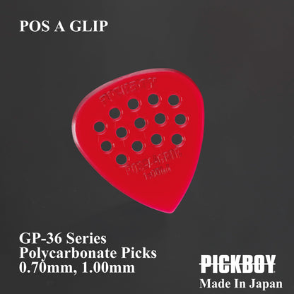 POS A GLIP | Teardrop | 素材：ポリカーボネイト | 色：レッド | 10枚入り