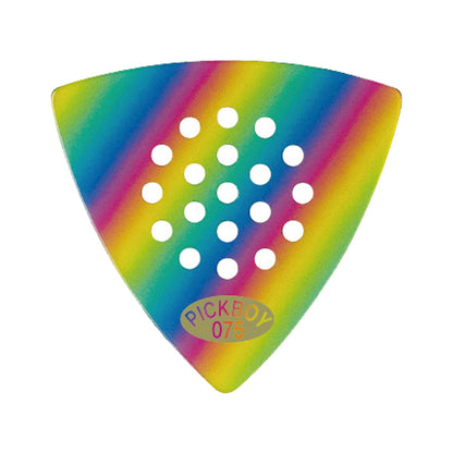 POS-A-GRIP | Triangle | 素材：セルロイド | 色：ブラック/レインボー/鼈甲柄 | 10枚入り