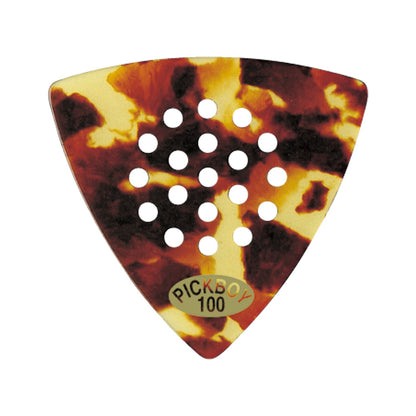 POS-A-GRIP | Triangle | 素材：セルロイド | 色：ブラック/レインボー/鼈甲柄 | 10枚入り