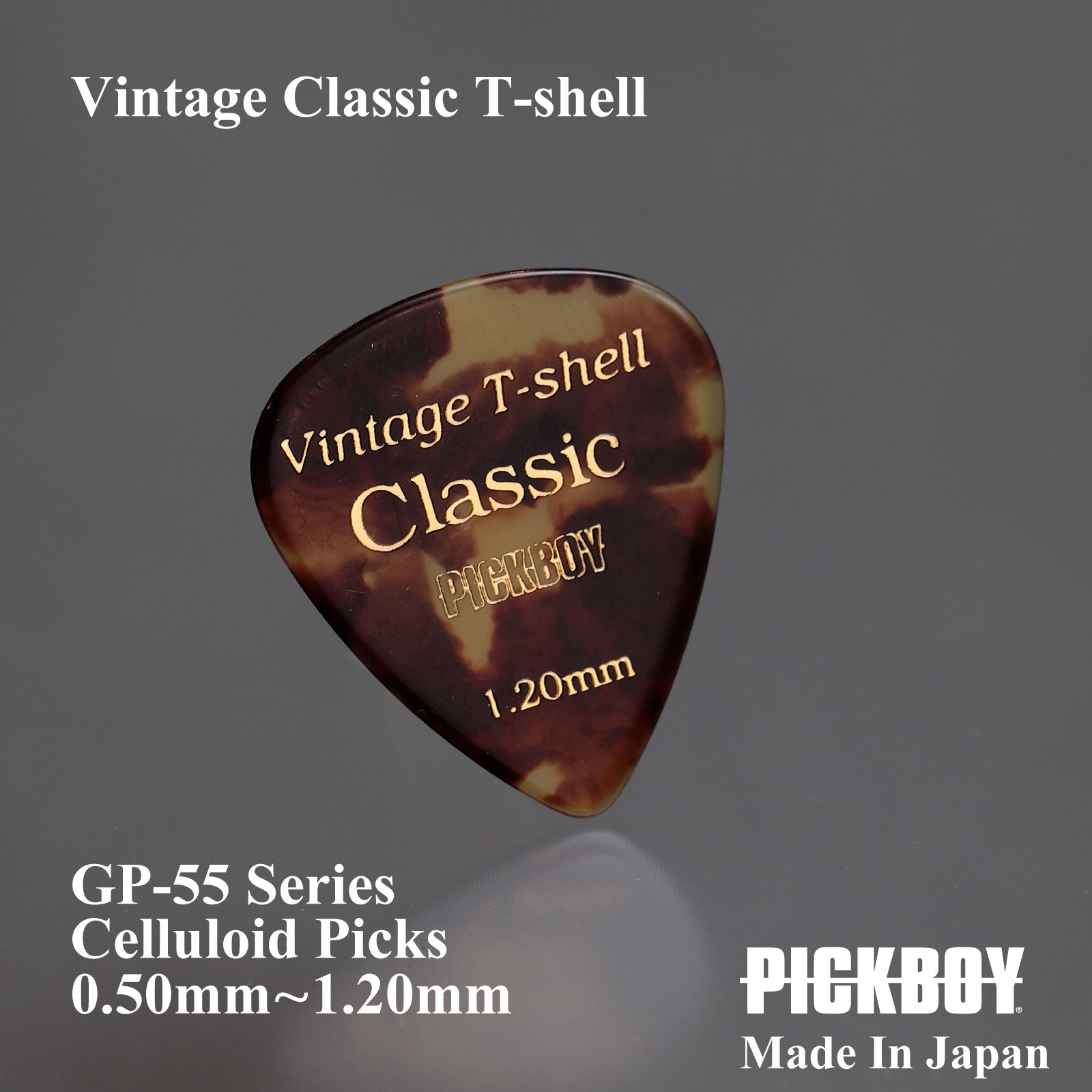 VINTAGE CLASSIC T-SHELL | Teardrop | 素材:セルロイド | 色:鼈甲柄 | 10枚入り – PICKBOY ...