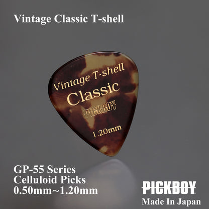 VINTAGE CLASSIC T-SHELL | Träne | Material: Zelluloid | Farbe: Schildpatt | 10er Packung