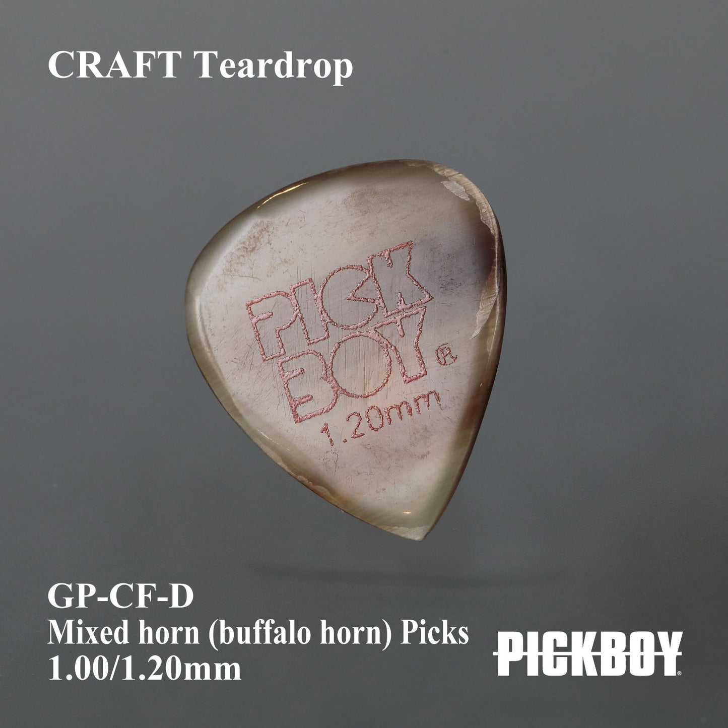 HANDWERKSKUNST | Tropfenform | Material: Gemischtes Horn (Büffelhorn) | Farbe: Gemischtes Horn | 1 Stück enthalten