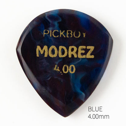 MODREZ PICK | Teardrop | 素材：レジン（アクリル系樹脂） | 色：ターコイズ/クリア/ブルー | 2枚入り