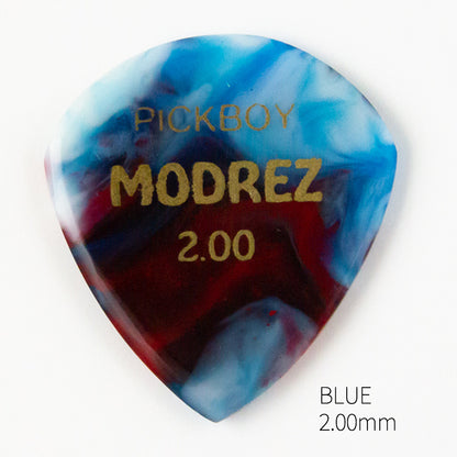 MODREZ PICK | Teardrop | 素材：レジン（アクリル系樹脂） | 色：ターコイズ/クリア/ブルー | 2枚入り