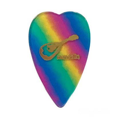 Mandolinenbild | Träne | Material: Zelluloid/Polyacetal | Farbe: Nitro/Regenbogen/Schwarz | 10er Packung