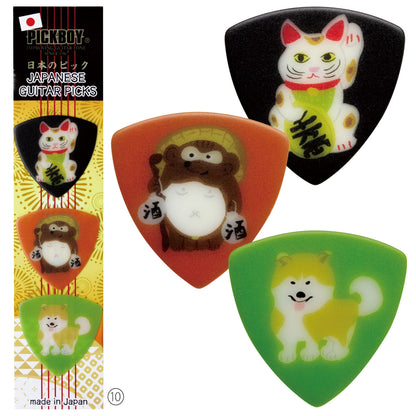 おみやげギターピック3 枚セット | Standard&Teardrop | 素材：ポリアセタール/セルテックス | Japanese Landscape Edition | 3枚入り