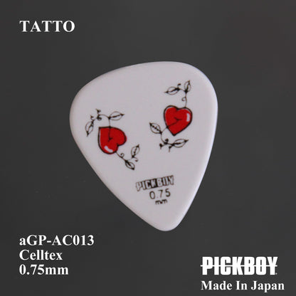 PICKBOY Archive Series タトゥー（ハート） | Teardrop | 素材：セルテックス | 色：ホワイト | 10枚入り