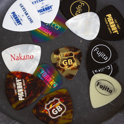 イージーネームオーダー（セルロイドピック・50枚/箔押しプリント）カスタムメイドピック