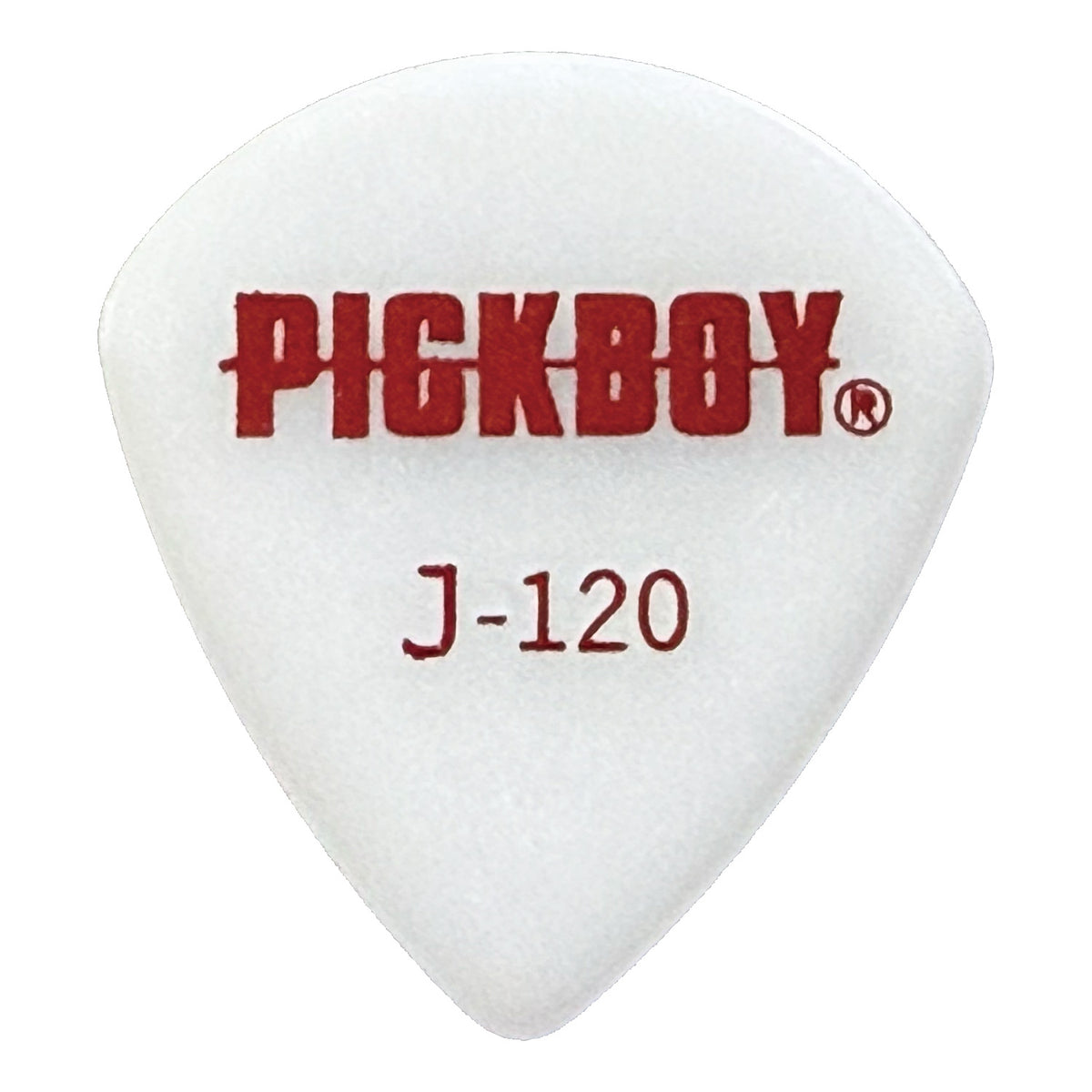 PICKBOY aGP-J-W_120 JAZZ PICK Médiator de guitare en polyacétal forme jazz 1, 20 mm lot de 10