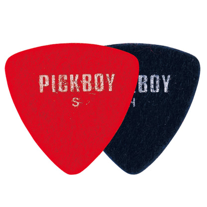 Médiators en feutre pour ukulélé | Forme goutte d'eau/triangle | Matière : laine/rayonne/PVC | Épaisseur : souple/épaisse | 5 médiators par paquet