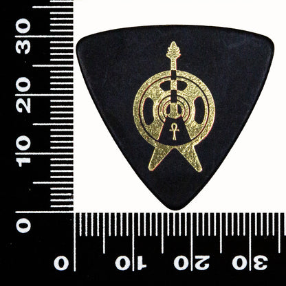 ヘルギター　SHARAモデルギターピック［石原 愼一郎/アースシェイカー］| Triangle | 素材：ポリアセタール | 色：メタリックレッド、ゴールド | 2色各10枚入り