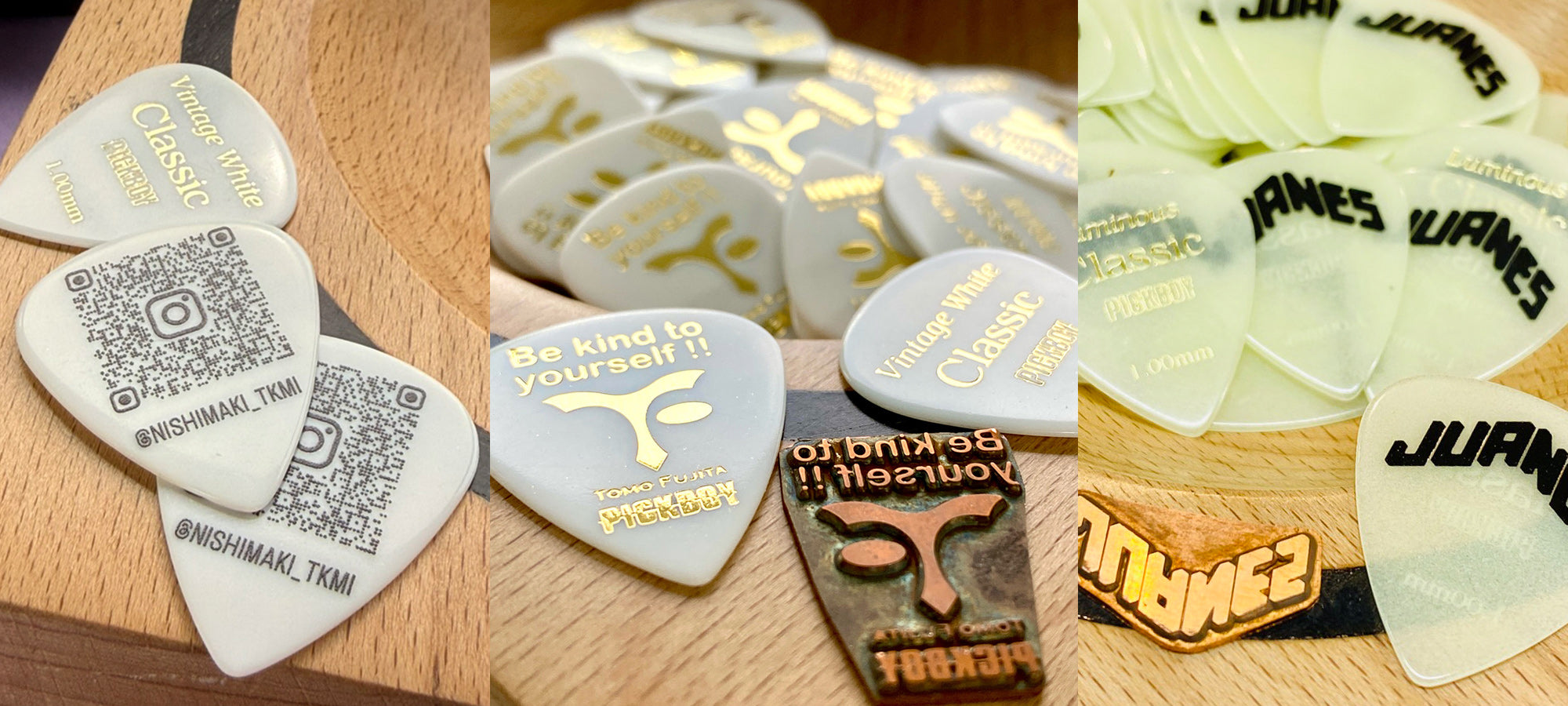 ユンギ　guitar pick　JAPAN ESP PD-PS10 (H) White Triangle Shape Guitar Pick 1.00mm x 6, 12 or