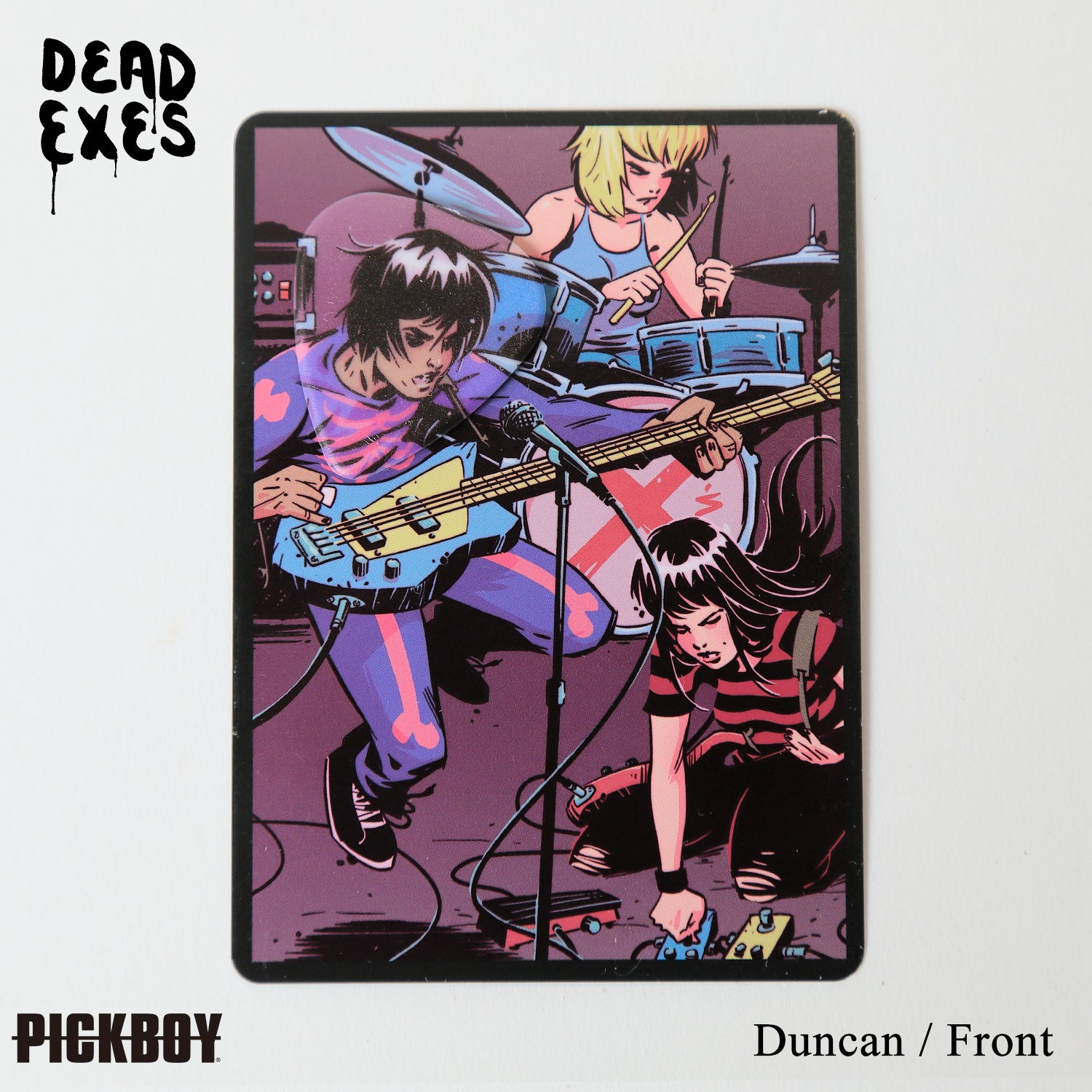 ギターピック・アート作品　【禁忌呪具】 コレクティブル ギターピック アートカード “DEAD EXES”｜PICKBOY