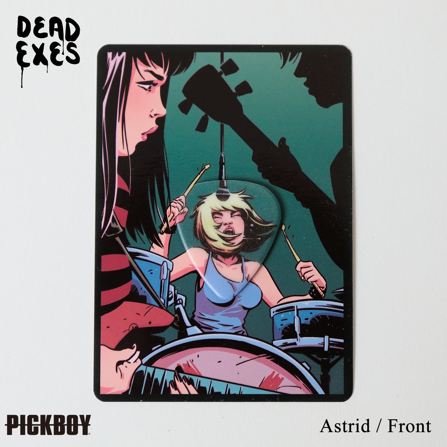 ギターピック・アート作品　【禁忌呪具】 コレクティブル ギターピック アートカード “DEAD EXES”｜PICKBOY